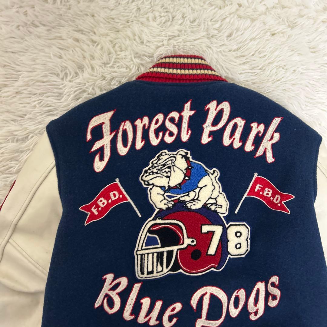 ホワイツビル フルデコ スタジャン 袖革 ショールカラー ワッペン 東洋 38