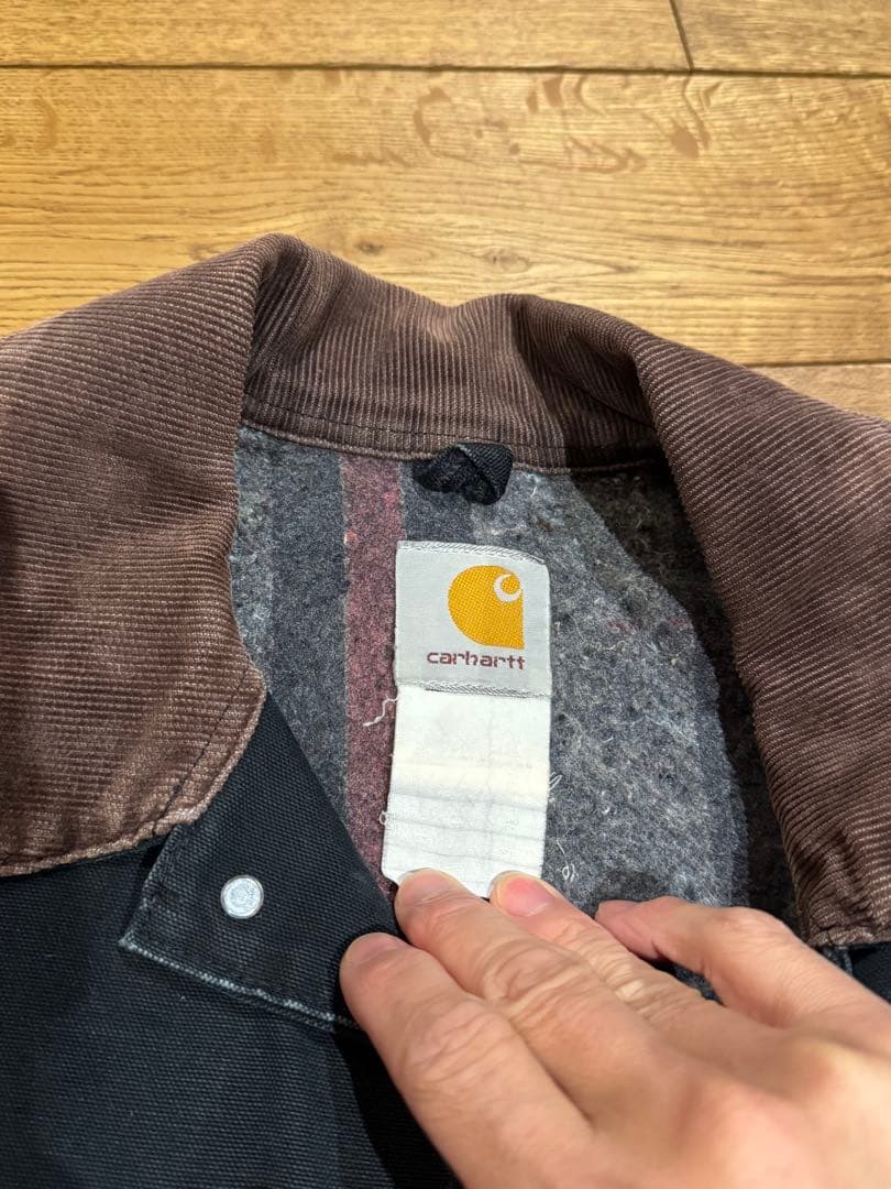 ク*ル様 90s Carhartt チョアコート カバーオール 墨黒 XL