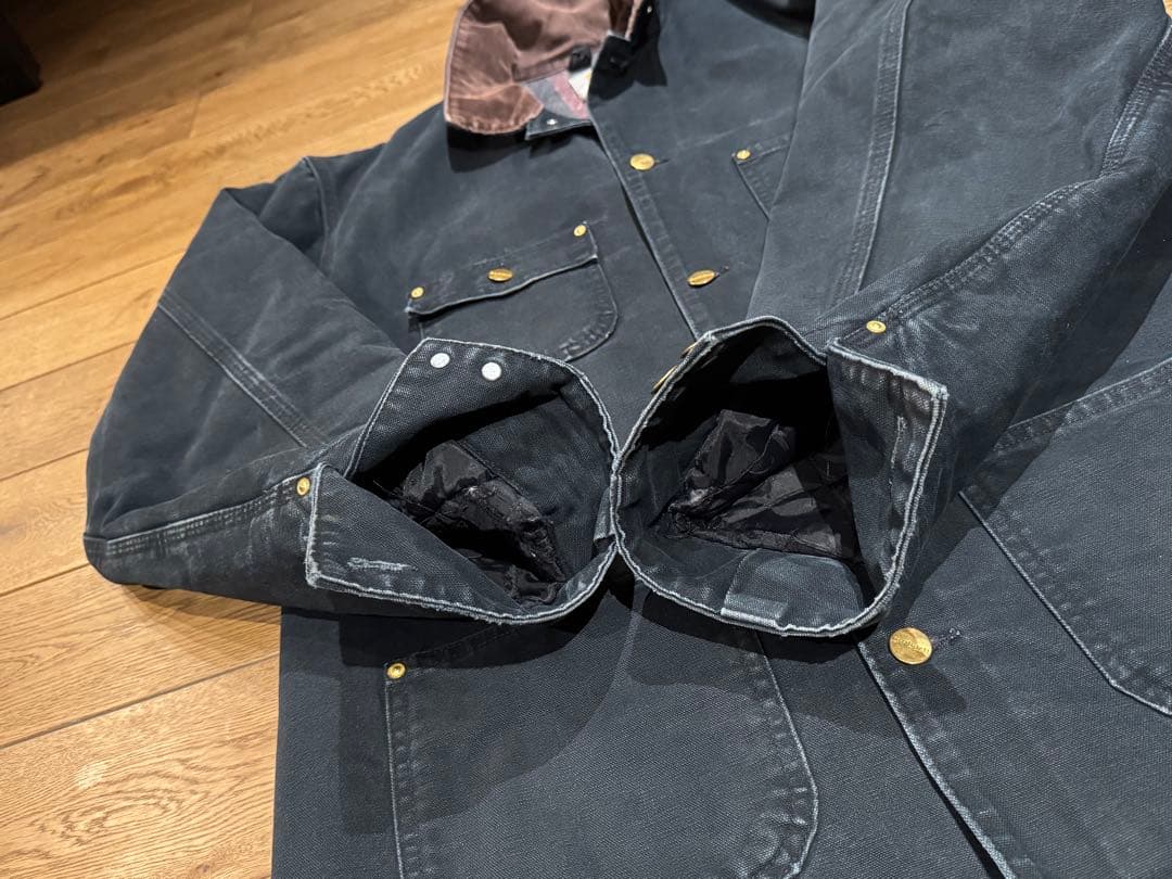 ク*ル様 90s Carhartt チョアコート カバーオール 墨黒 XL
