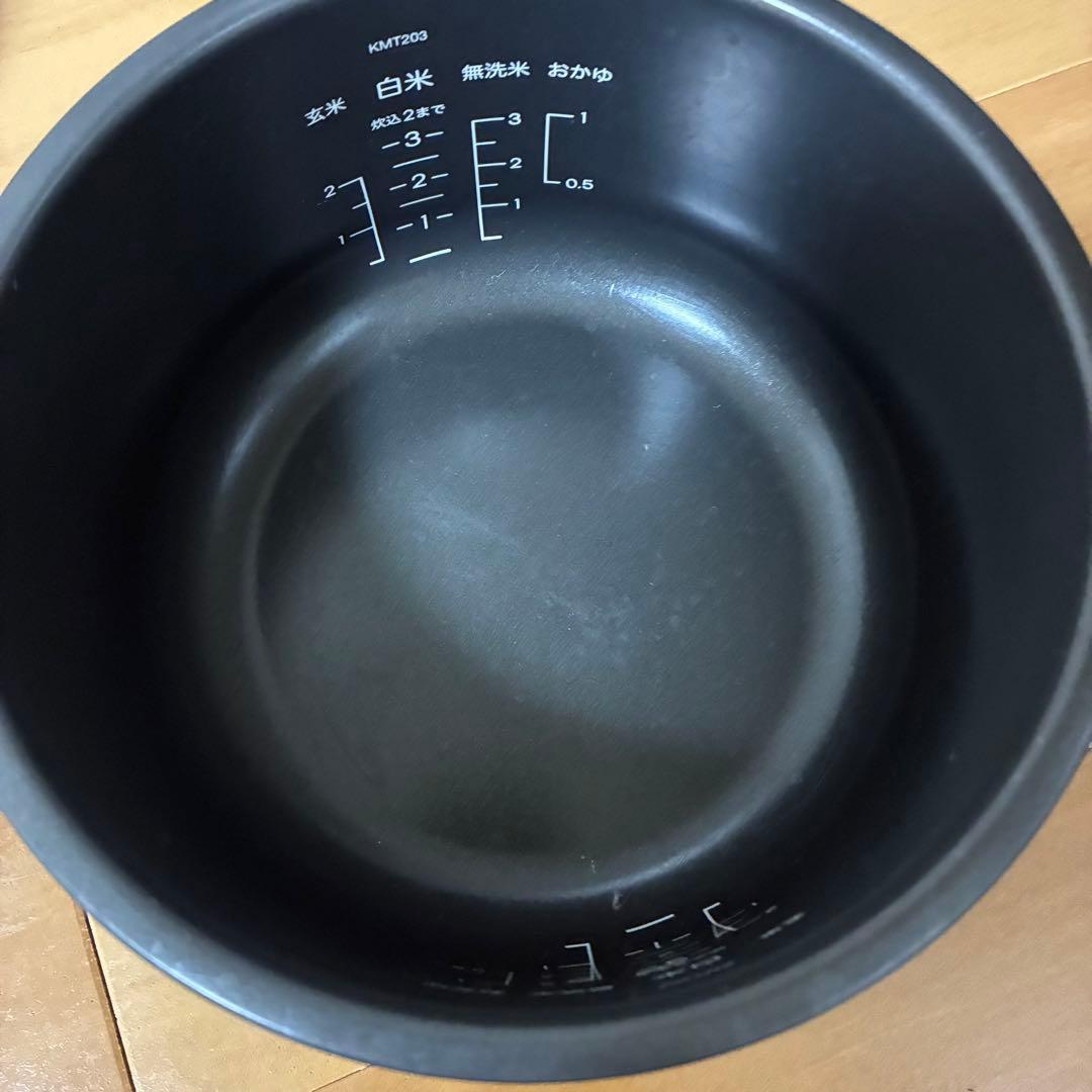 バルミューダ BALMUDA K03A-BK 炊飯器 黒 ブラック 3合