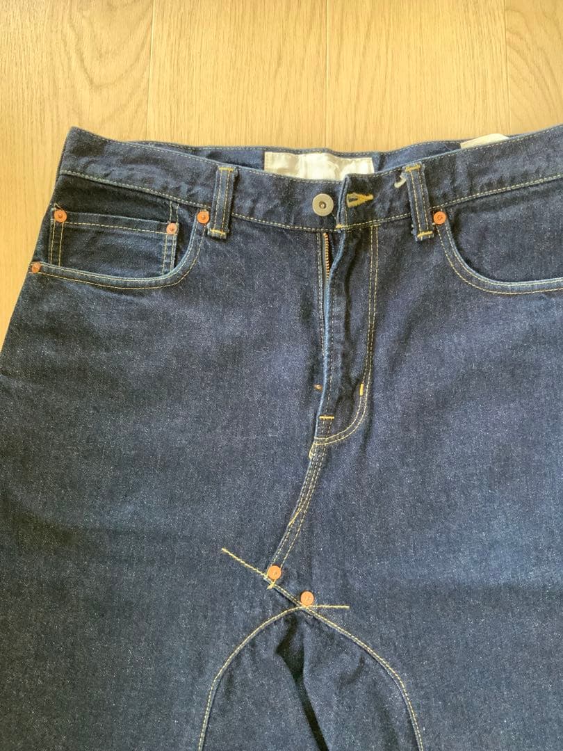 コムデギャルソンガンリューサルエルパンツ ダークデニム