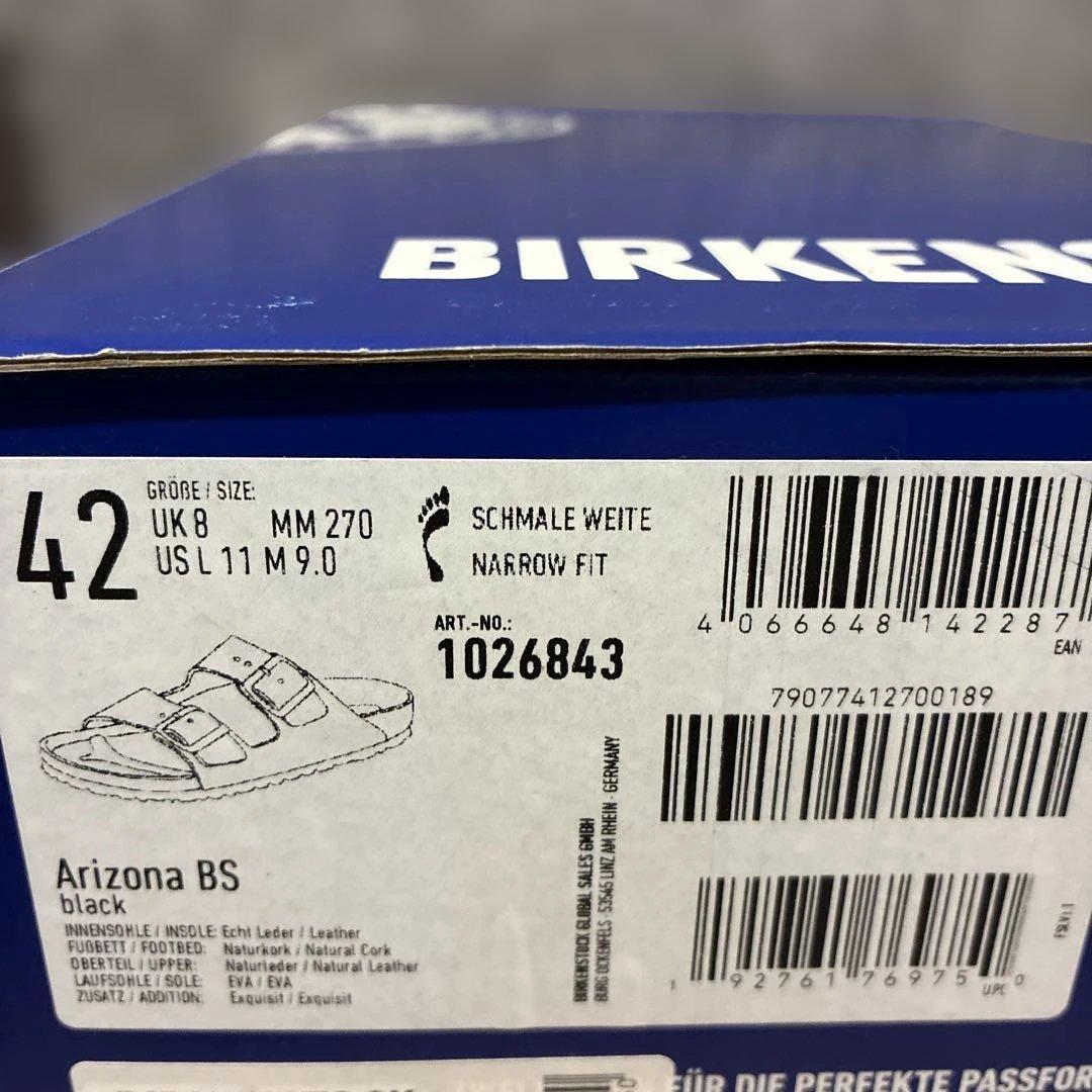 ビルケンシュトック　Arizona BS 1026843 ブラック　42