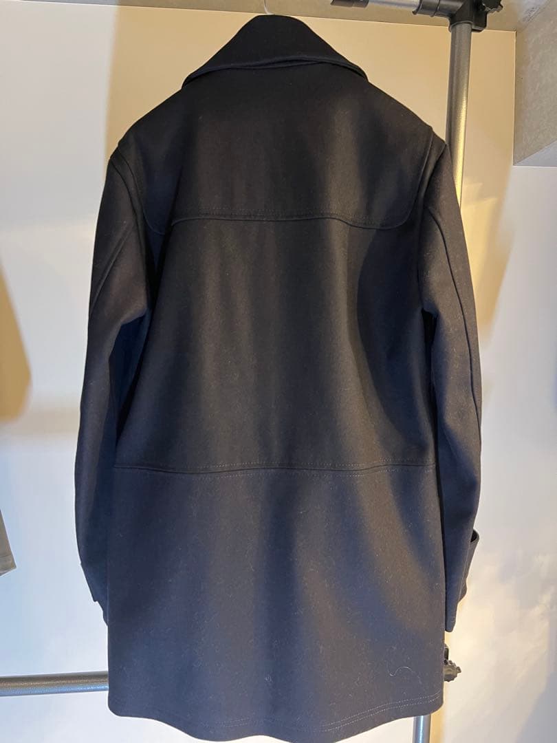 定価10万超バーニーズニューヨーク イタリア製 ウールダウンコート ネイビー L