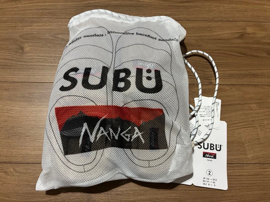 NANGA×SUBU 焚き火ウィンターサンダル ベージュ ナンガ×スブ サイズ２