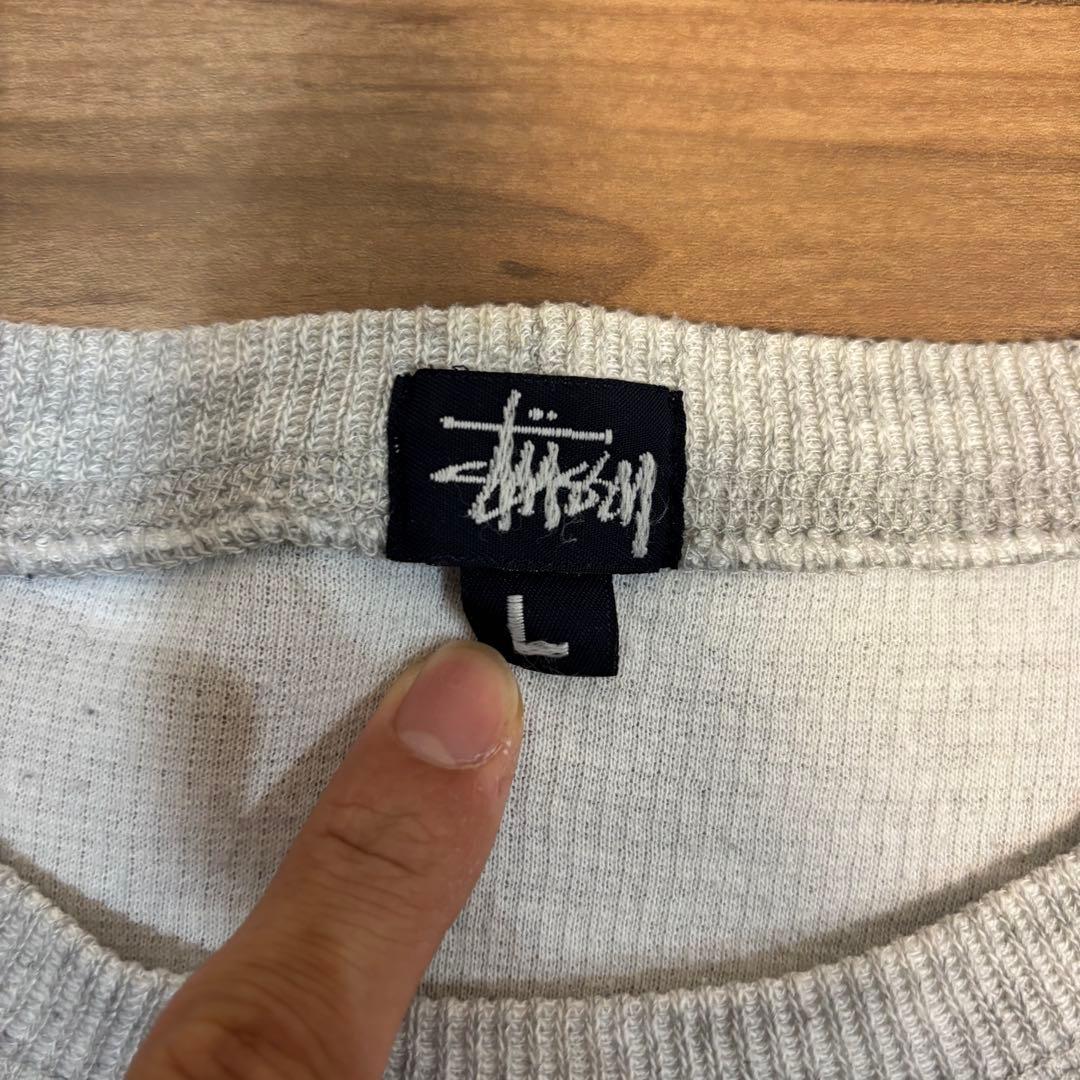 old Stussy 90s〜00s 前vスウェット　サーマル　ラグラン