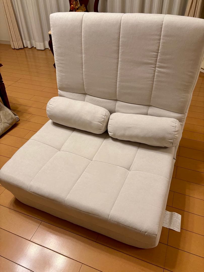 【処分前最安値】グレー 3WAYソファベッド 幅80cm