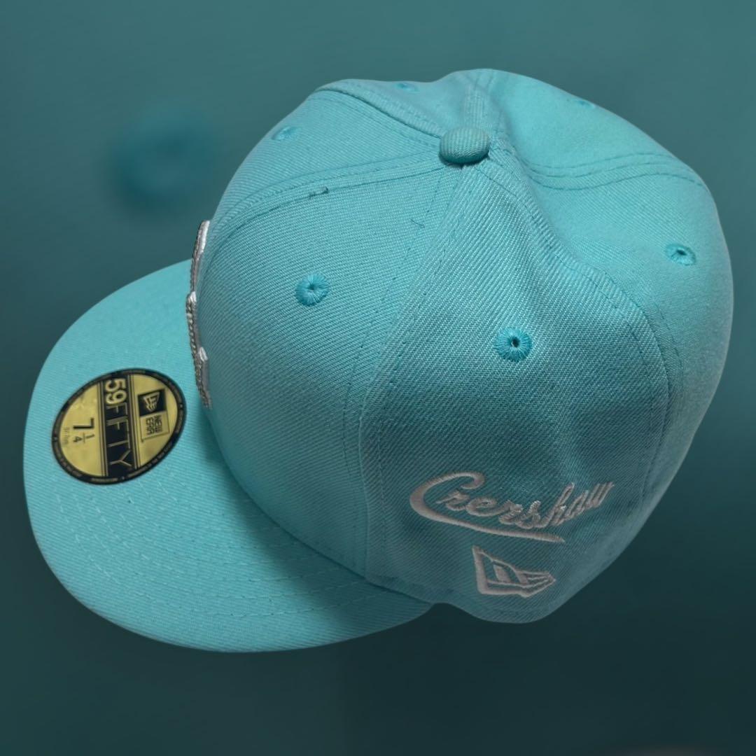 極希少　newera ターコイズブルー　ジュエリーカスタム　1/4