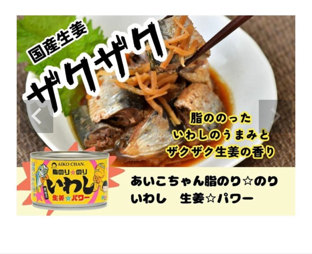 国産　無添加　あいこちゃん 脂のり☆のりいわし　生姜☆パワー　鰯　伊藤食品