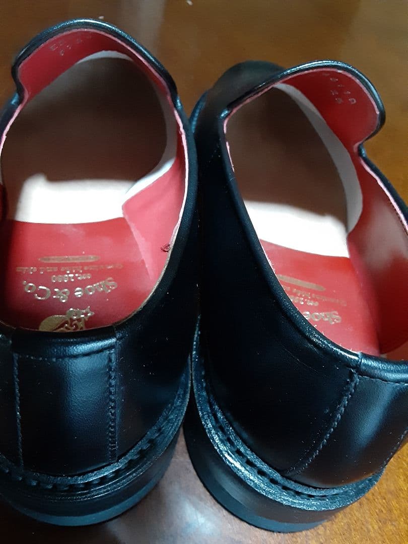 REGAL Shoe & Co. ブラック ローファー オペラパンプス 25cm