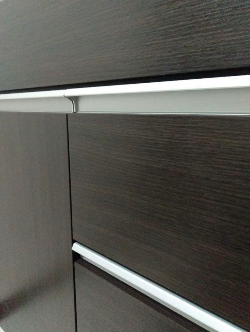 くにぼー　ニトリキッチンカウンター（キュリー2 80CT DBR)