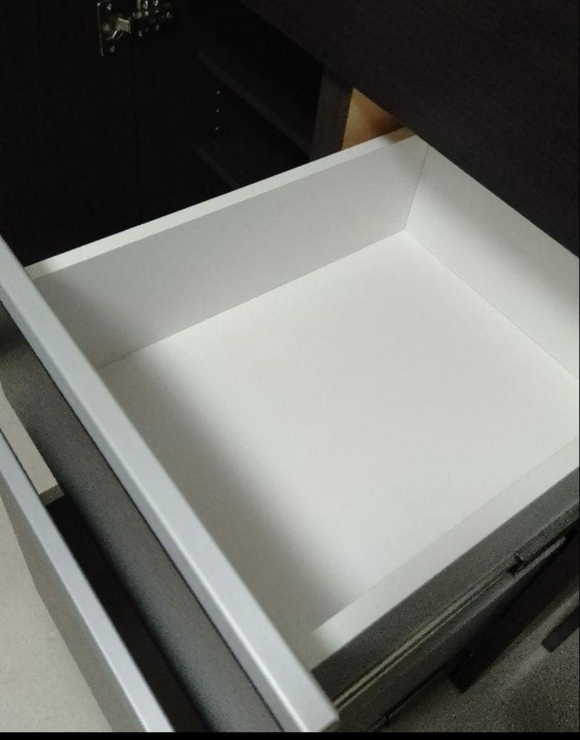 くにぼー　ニトリキッチンカウンター（キュリー2 80CT DBR)