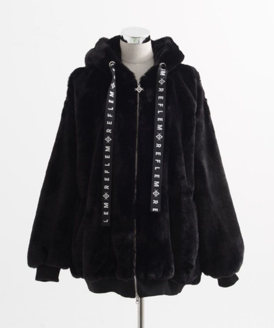 【美品】REFLEM レフレム うさ耳BIGファーパーカー 地雷系