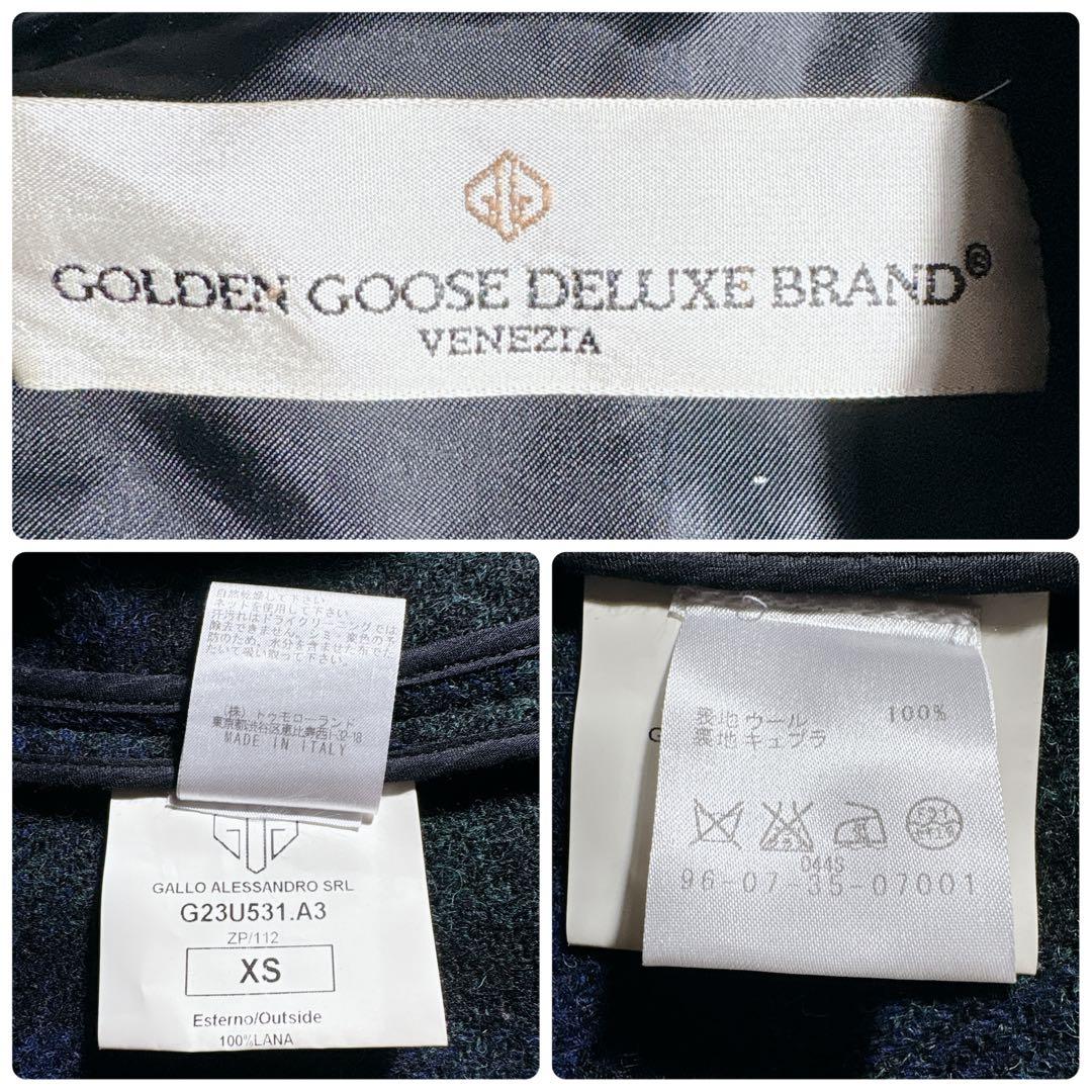 【イタリア製】GOLDEN  チェック テーラードジャケット 金ボタン