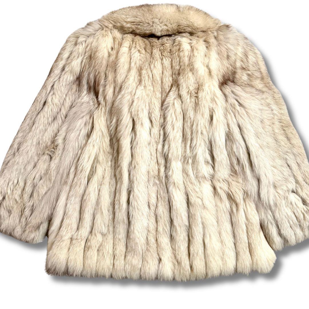 【美品✨】サガフォックス 銀サガ リアルファーコート 本毛皮 狐 毛並み◎