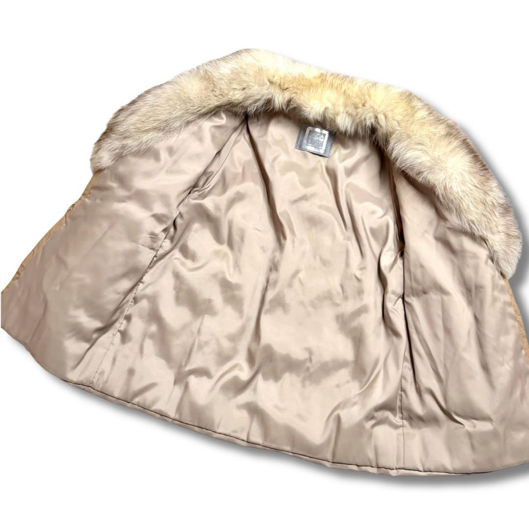 【美品✨】サガフォックス 銀サガ リアルファーコート 本毛皮 狐 毛並み◎