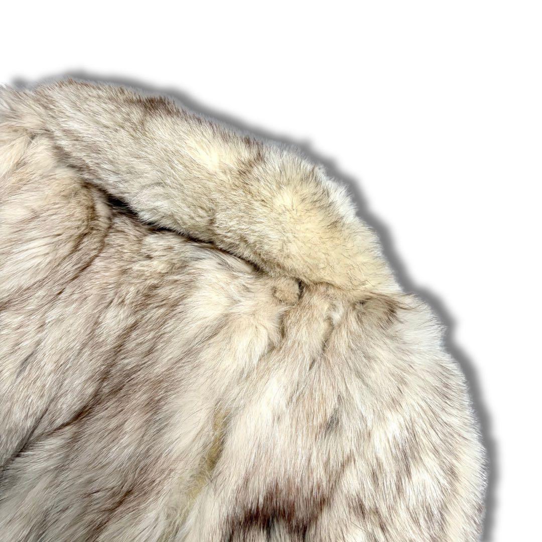 【美品✨】サガフォックス 銀サガ リアルファーコート 本毛皮 狐 毛並み◎
