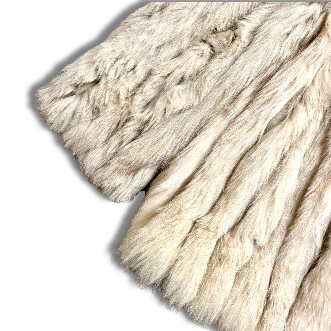 【美品✨】サガフォックス 銀サガ リアルファーコート 本毛皮 狐 毛並み◎