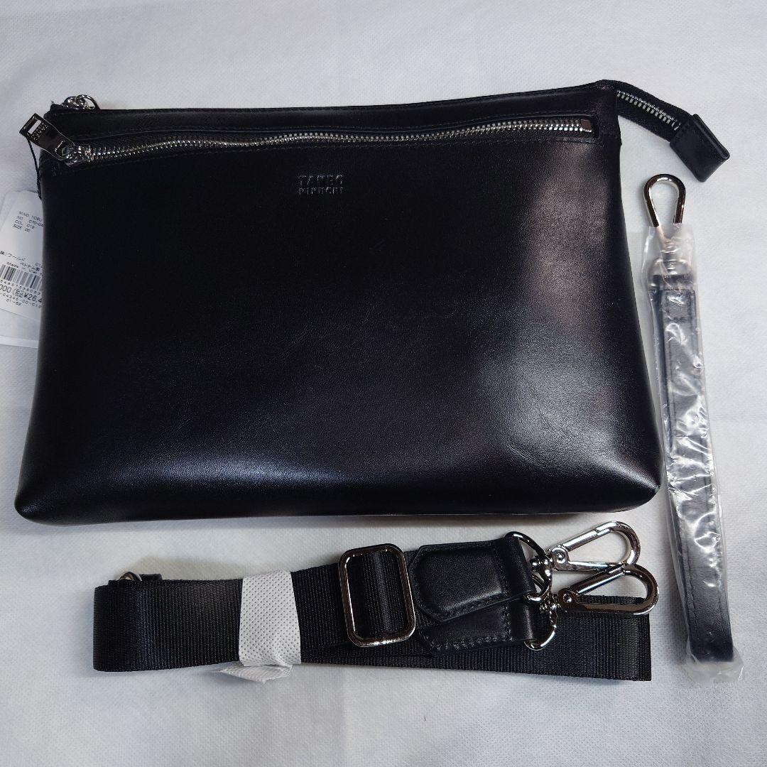 タケオキクチ　アニリンレザー　２WAYクラッチ