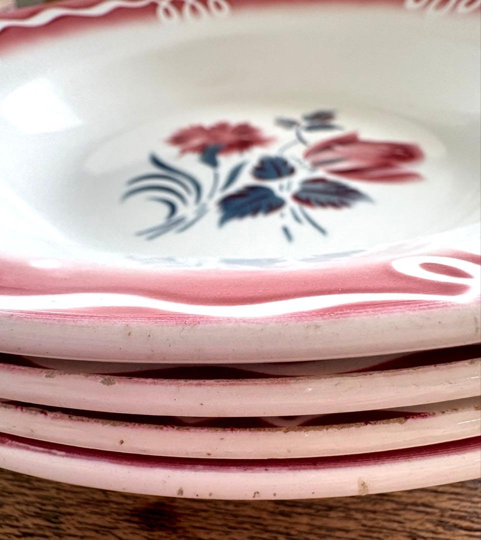 フランスアンティーク　ディゴワン　サルグミンヌMARJOLAINE 4枚セット