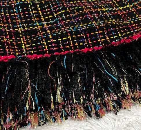 【美品】エリザベッタフランキ　ミックスツイード　ミニスカート　カラフル　38