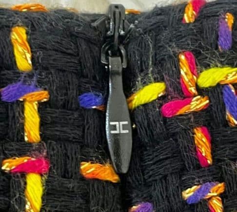 【美品】エリザベッタフランキ　ミックスツイード　ミニスカート　カラフル　38