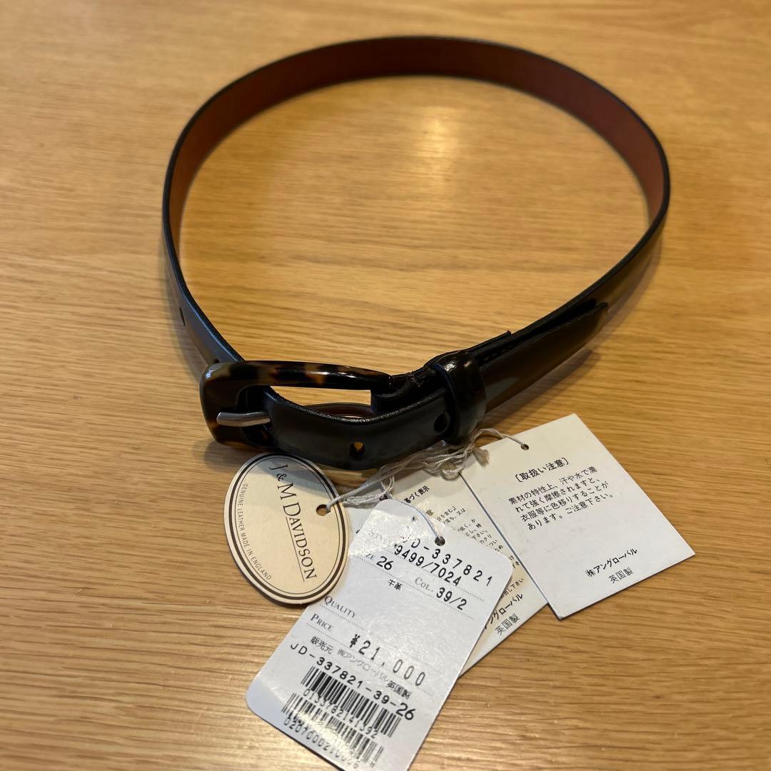 J&M DAVIDSON英国製牛革のベルトです。