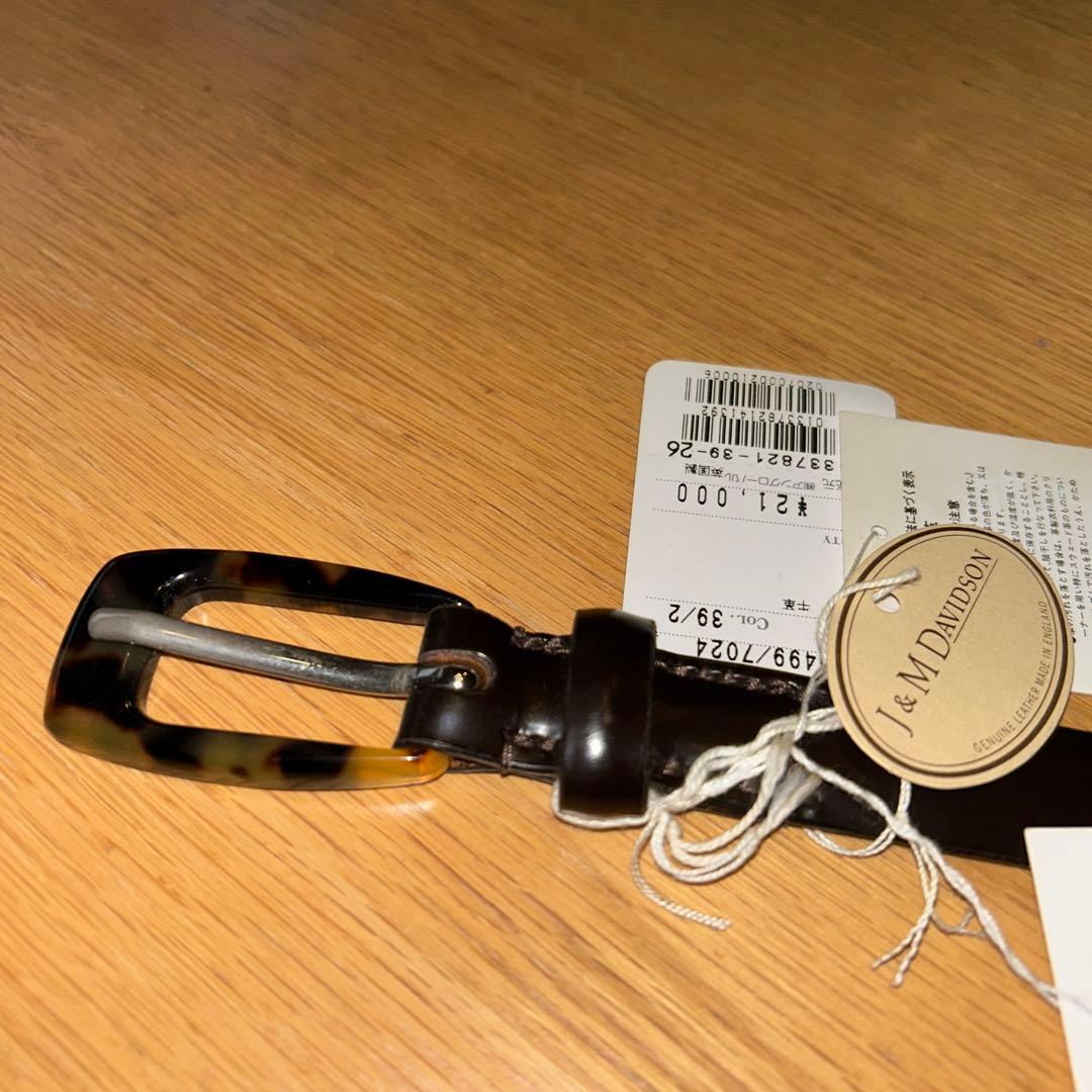 J&M DAVIDSON英国製牛革のベルトです。