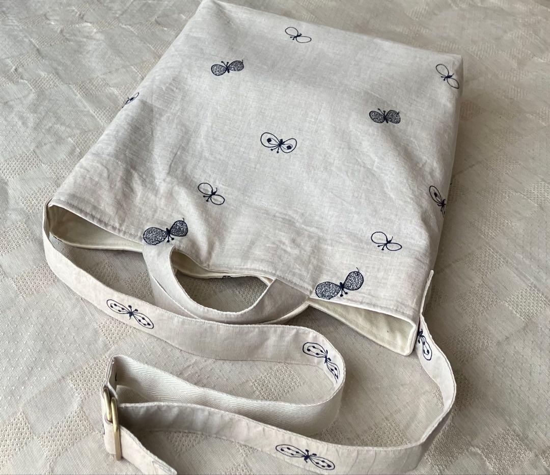 ミナペルホネン ハンドメイドchoucho 3way ショルダートートバッグ