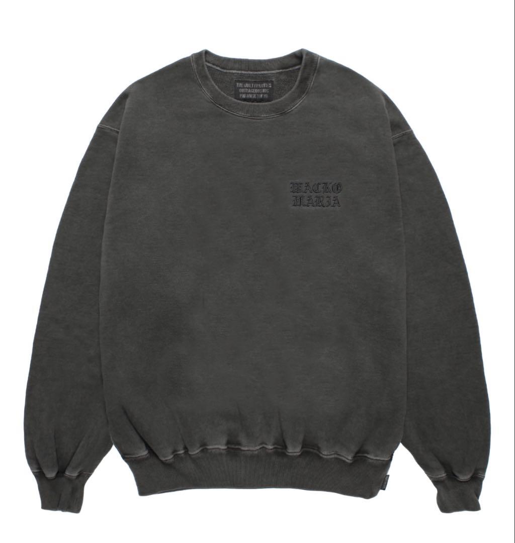 トップス WACKO MARIA WASHED HEAVY WEIGHT SWEAT