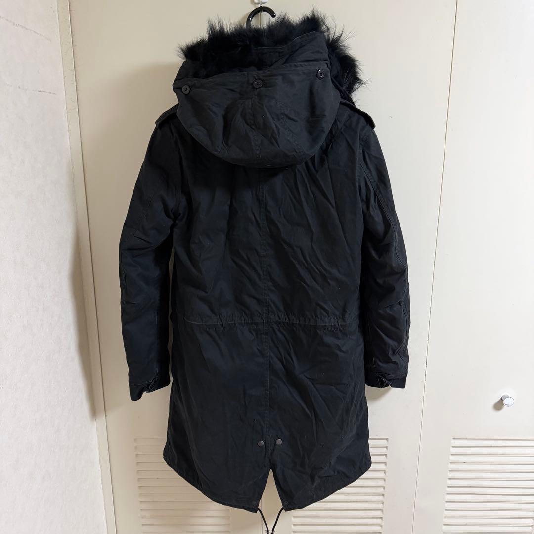 アタッチメント モッズコート ブラック サイズ2