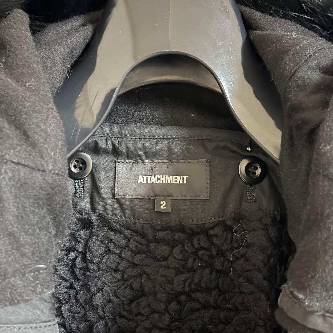 アタッチメント モッズコート ブラック サイズ2