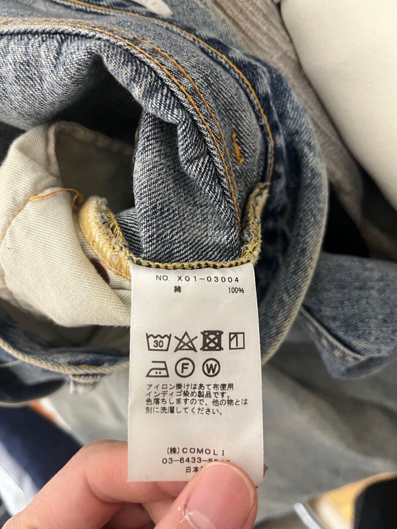 COMOLI コモリ　５Ｐデニムパンツ
