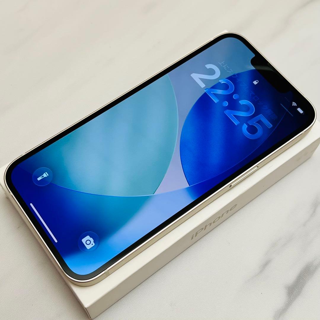 【上美品純正BT☆】iPhone13 本体 White 512GB SIMフリー