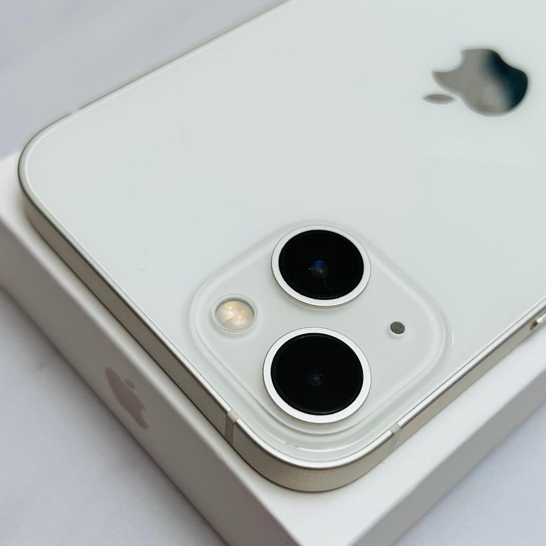 【上美品純正BT☆】iPhone13 本体 White 512GB SIMフリー