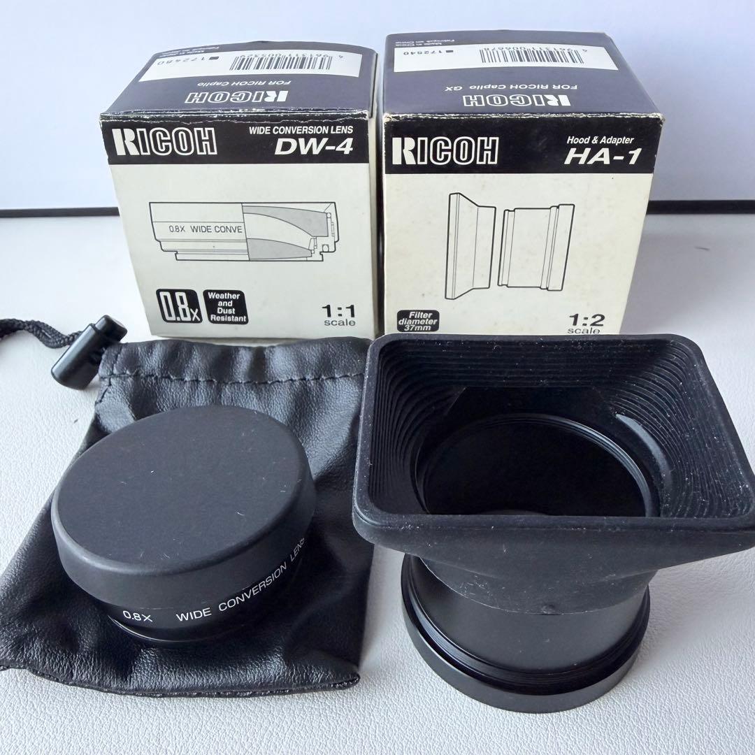 RICOH Caplio GX 広角レンズセット DW-4 HA-1 コンデジ
