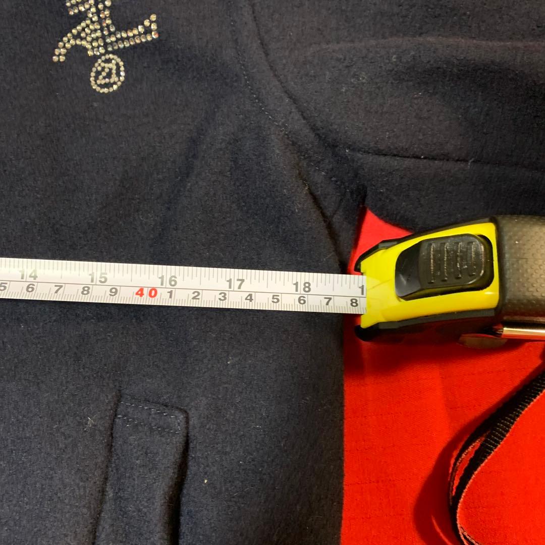 courreges 21 ヴィンテージスタジャンブラックサイズ40 &バッグ付き