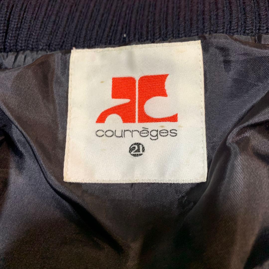 courreges 21 ヴィンテージスタジャンブラックサイズ40 &バッグ付き