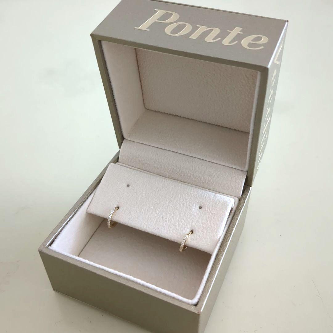 ととろ②　ポンテヴェキオ　K18YGダイヤモンドピアス