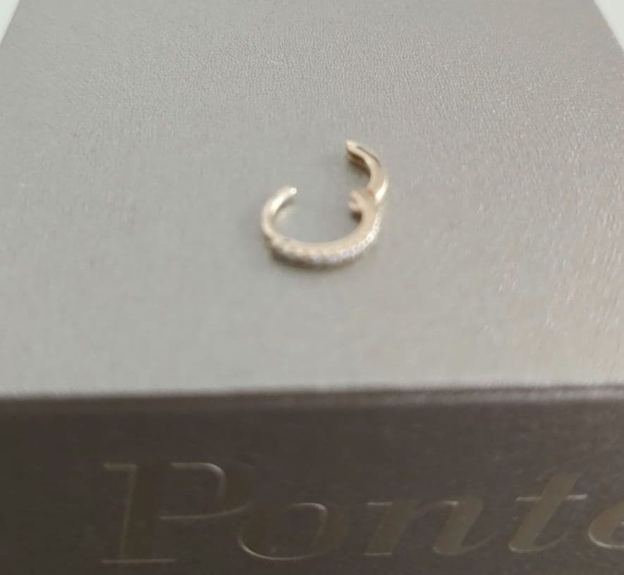 ととろ②　ポンテヴェキオ　K18YGダイヤモンドピアス