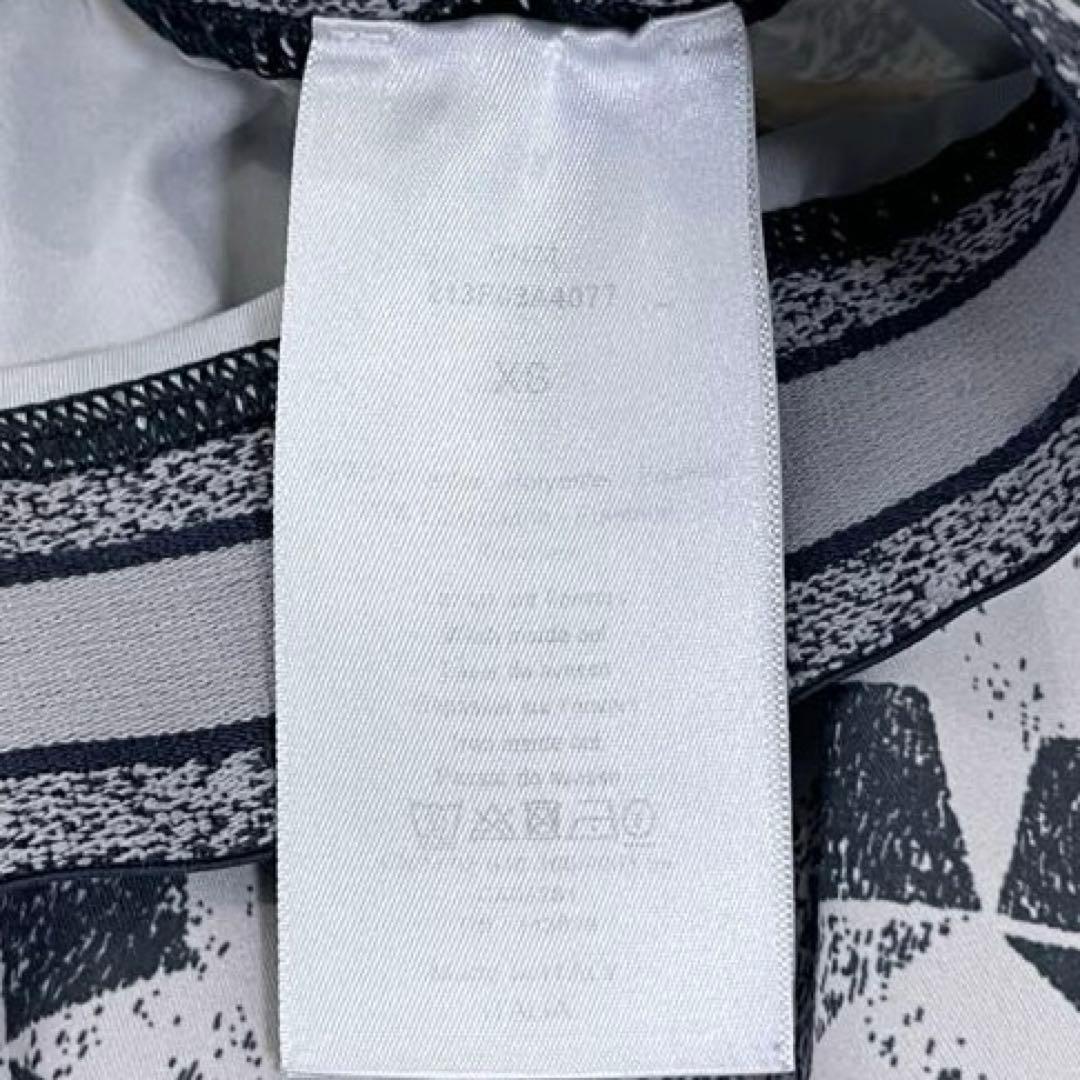 【美品】DIOR ロゴ スター 総柄 スパッツ パンツ ネイビー XS