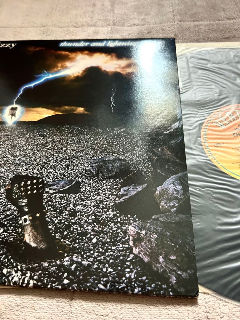 貴重Thin Lizzy Thunder & Lightning UK盤2LP