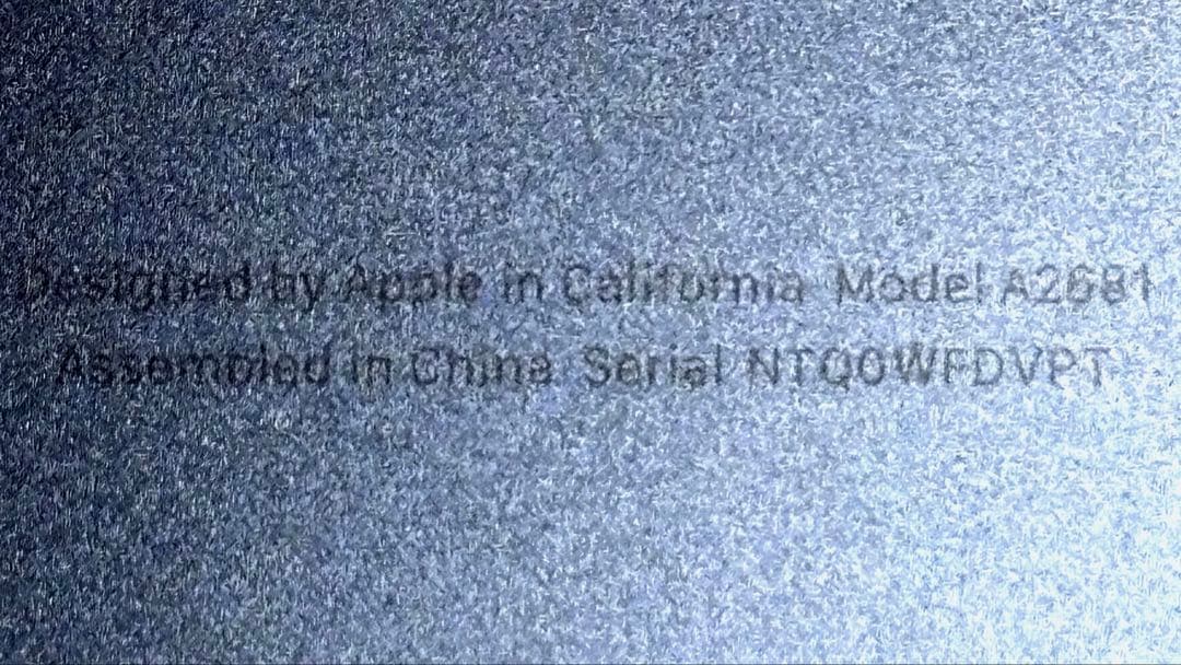 MacBook本体 MacBook Air M2 (2022) / 512GB SSD