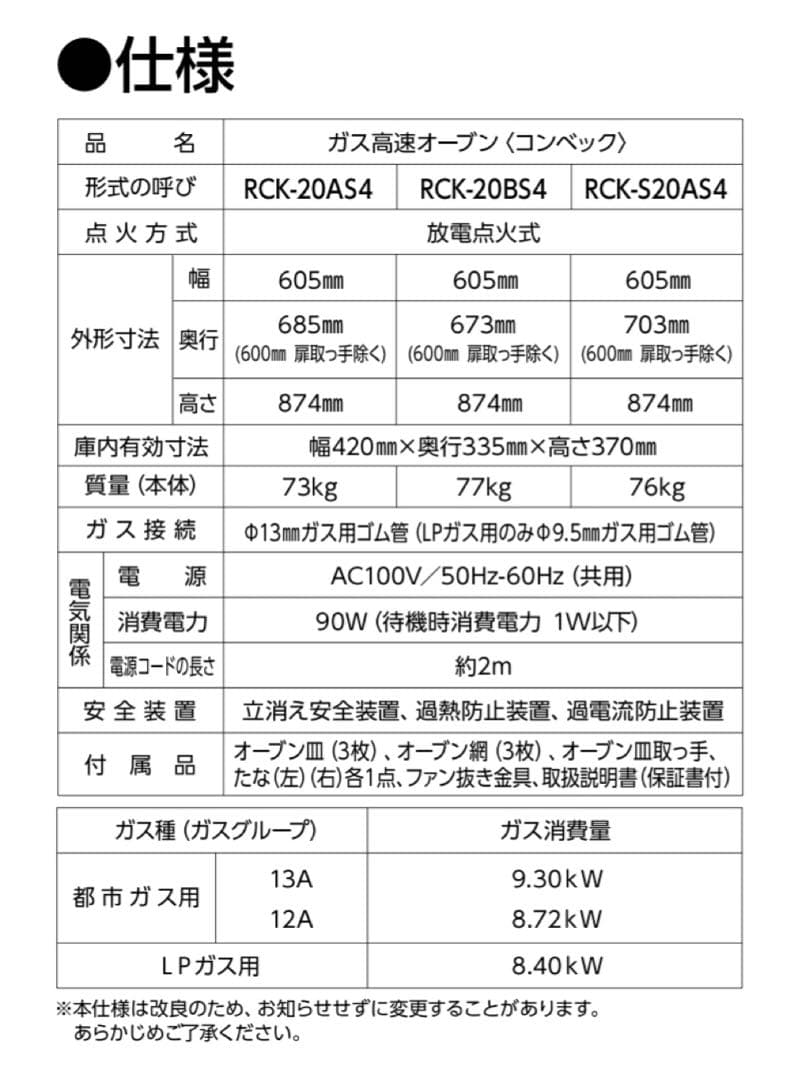 ⭐️今がチャンス値引き中⭐️ RCK-S20AS4 ガス高速オーブン