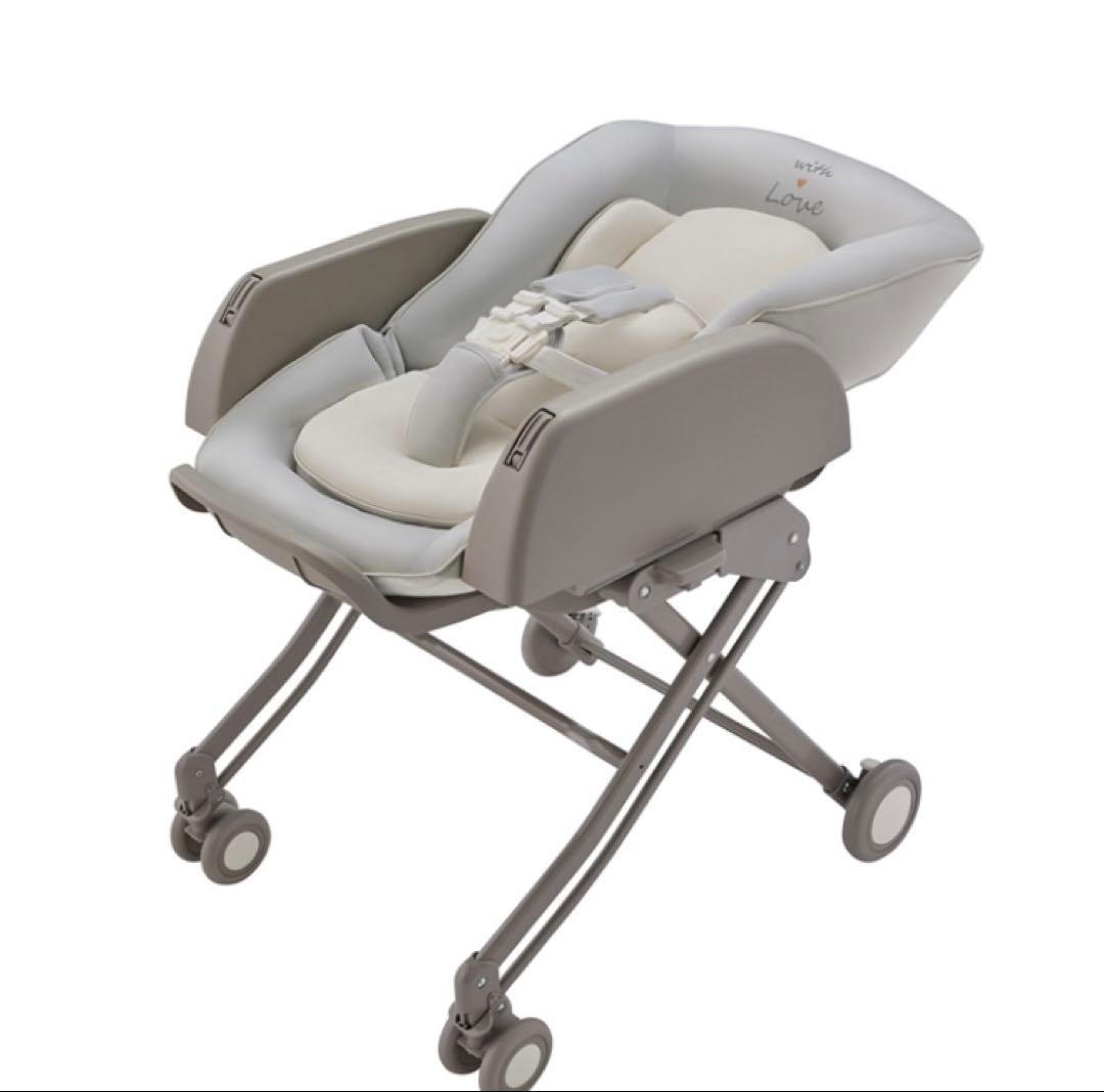 【美品】Aprica ユラリズム スマートプレミアム ウィズラブ ハイローチェア