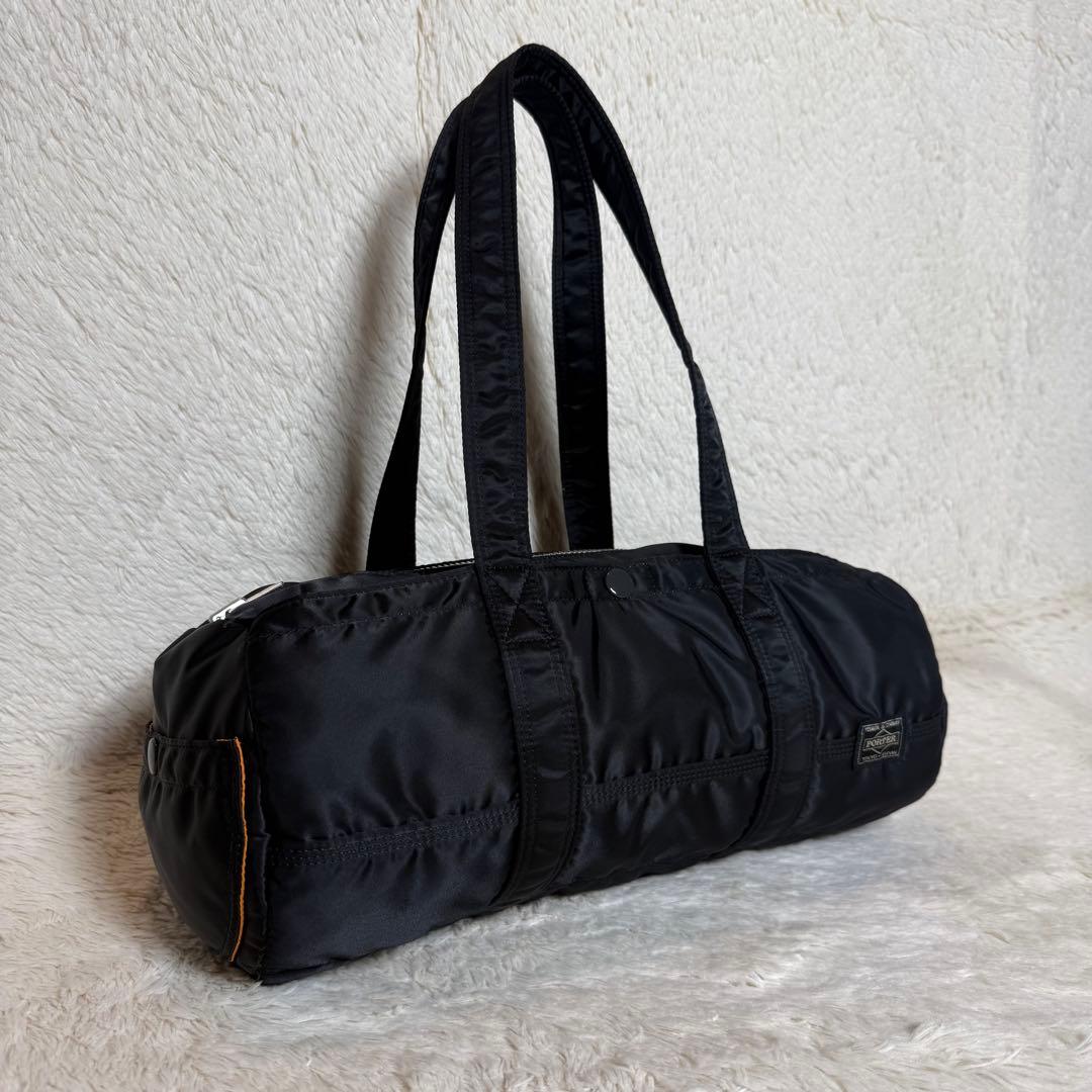 極上品　PORTER　ポーター　タンカー　ミニボストンバッグ　Lサイズ　ブラック