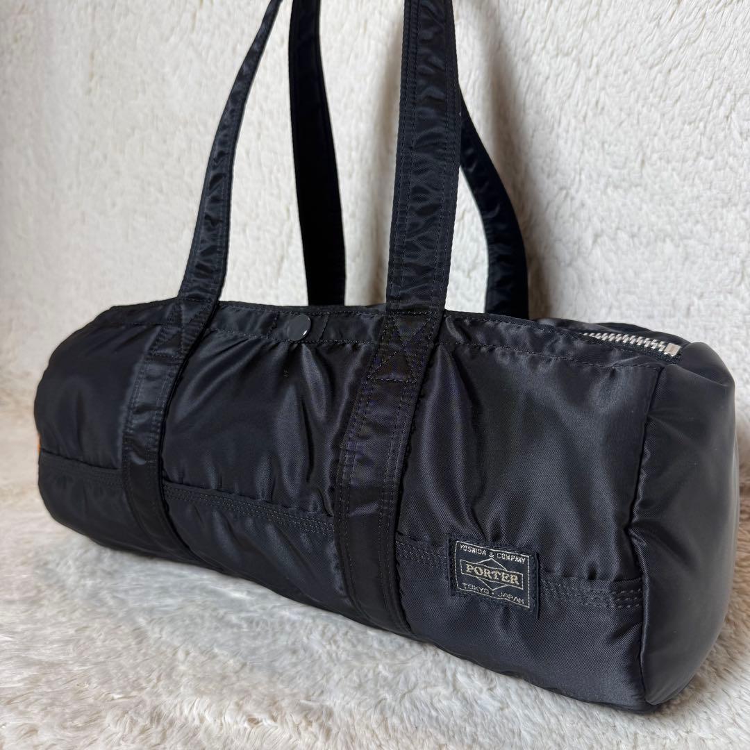 極上品　PORTER　ポーター　タンカー　ミニボストンバッグ　Lサイズ　ブラック