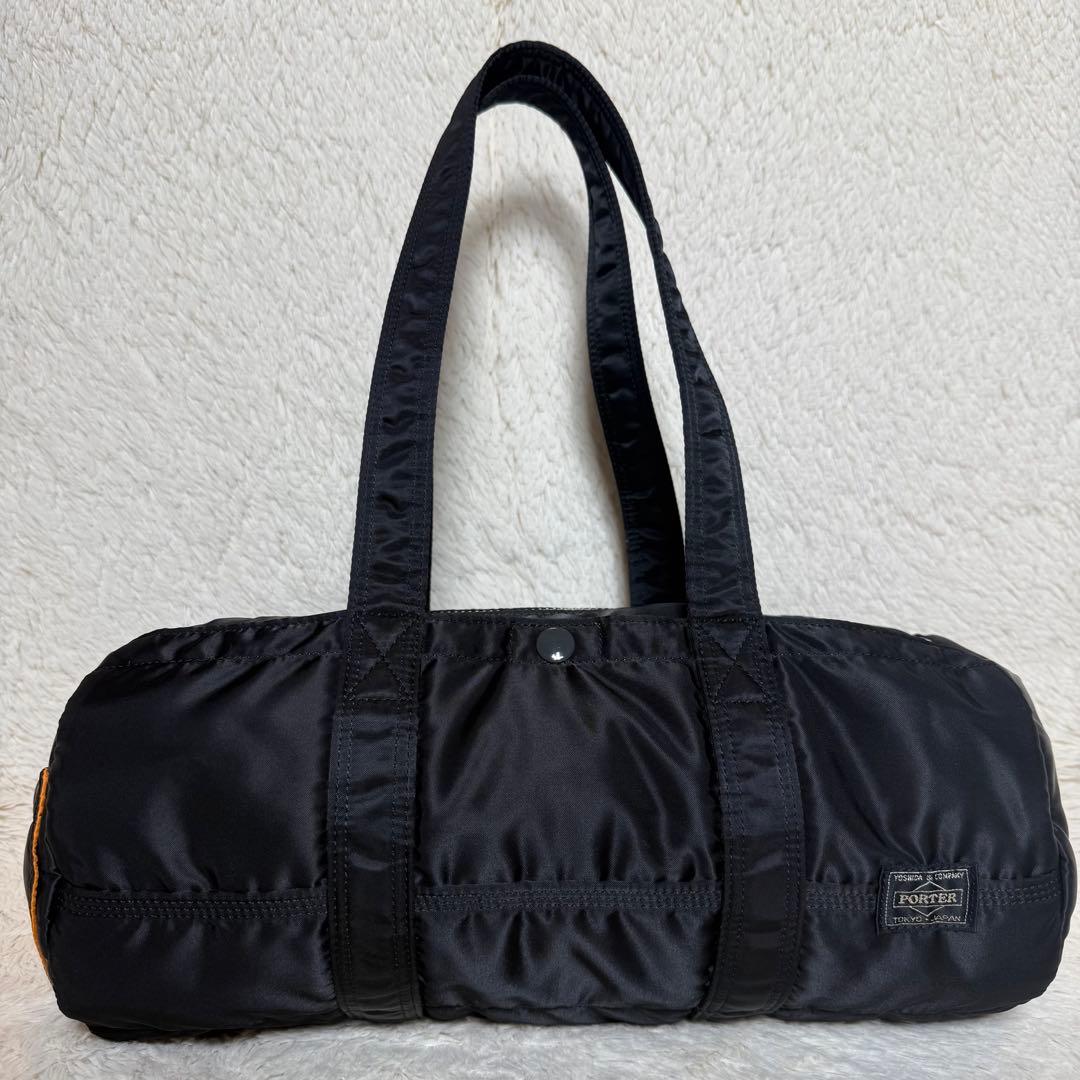 極上品　PORTER　ポーター　タンカー　ミニボストンバッグ　Lサイズ　ブラック