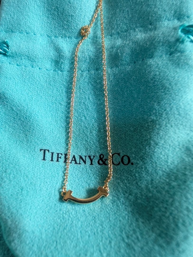 ☆ポコタさま専用☆TiffanyTスマイル　ダイヤミニネックレス ティファニー