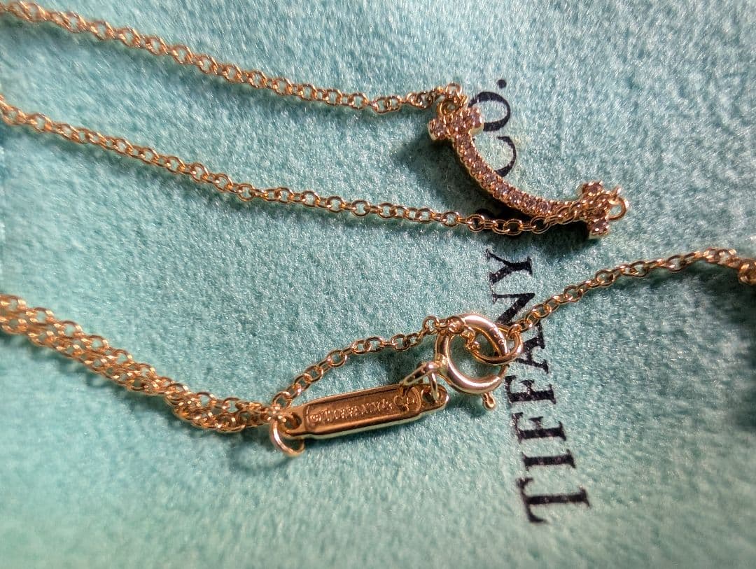☆ポコタさま専用☆TiffanyTスマイル　ダイヤミニネックレス ティファニー