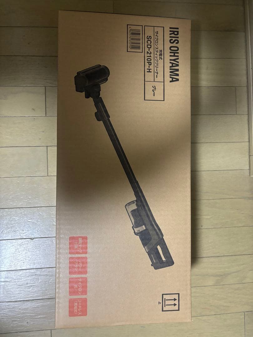 アイリスオーヤマ　充電式サイクロンスティッククリーナー　SCD-210P-H